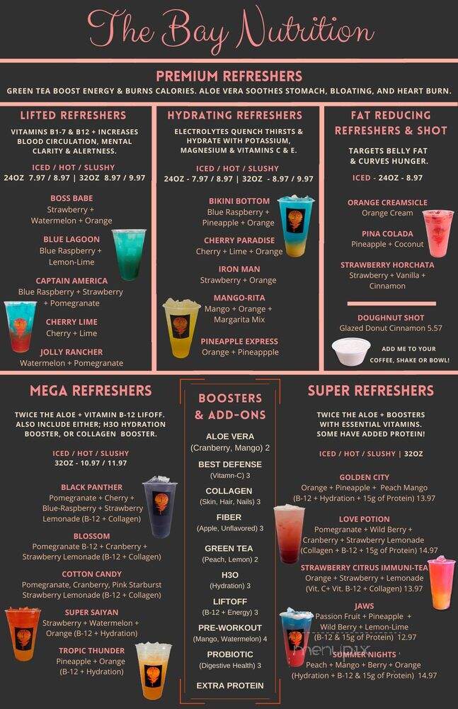 The Bay Nutrition - Antioch, CA menu_pic