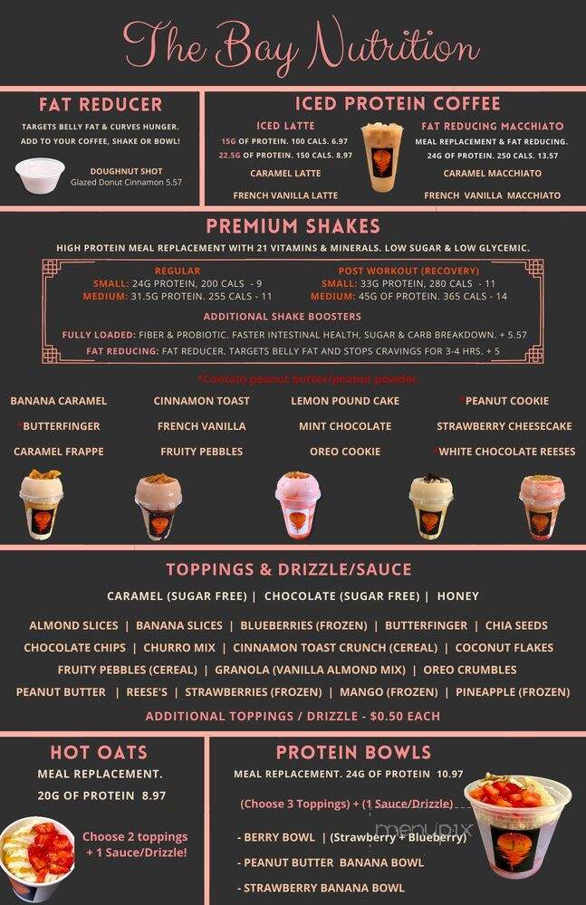 The Bay Nutrition - Antioch, CA menu_pic