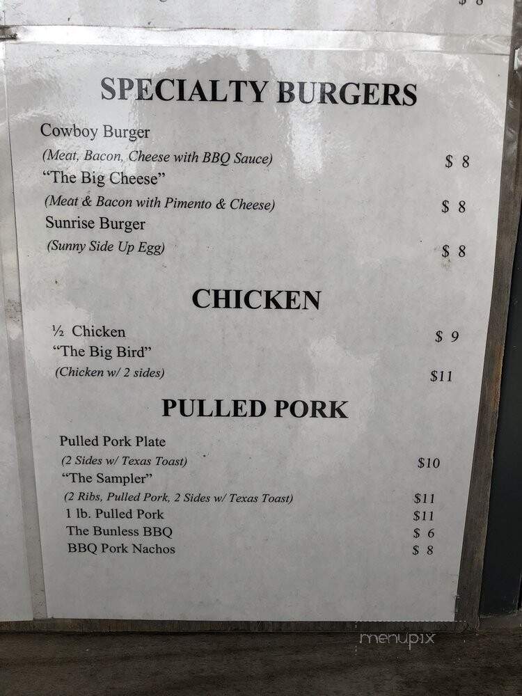 The BBQ Shack - Winona, MS menu_pic