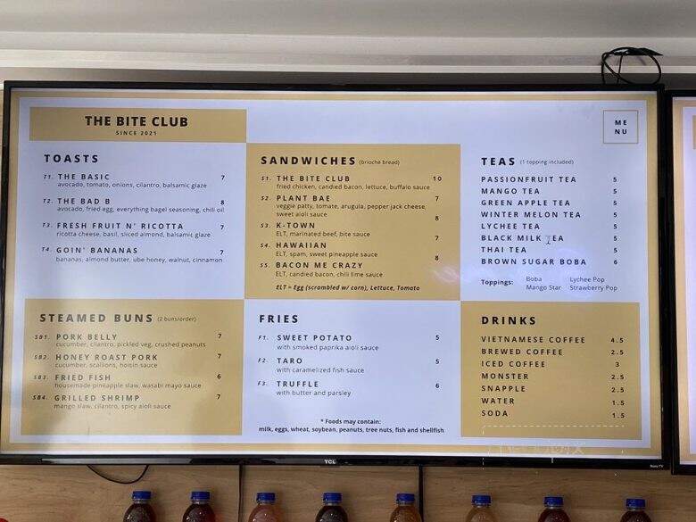 The Bite Club - Harrison, NJ menu_pic