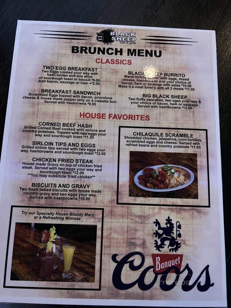 The Black Sheep Foothill - Salt Lake City, UT menu_pic