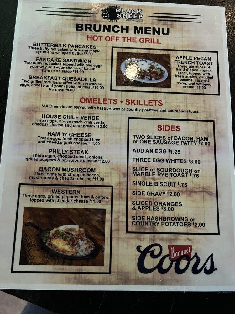 The Black Sheep Foothill - Salt Lake City, UT menu_pic