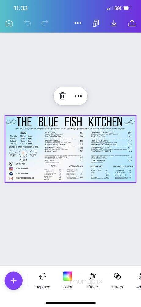 The Blue Fish Kitchen - Redwood City, CA