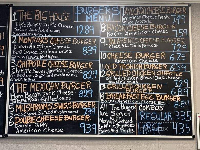 The Burger House - Garland, TX menu_pic