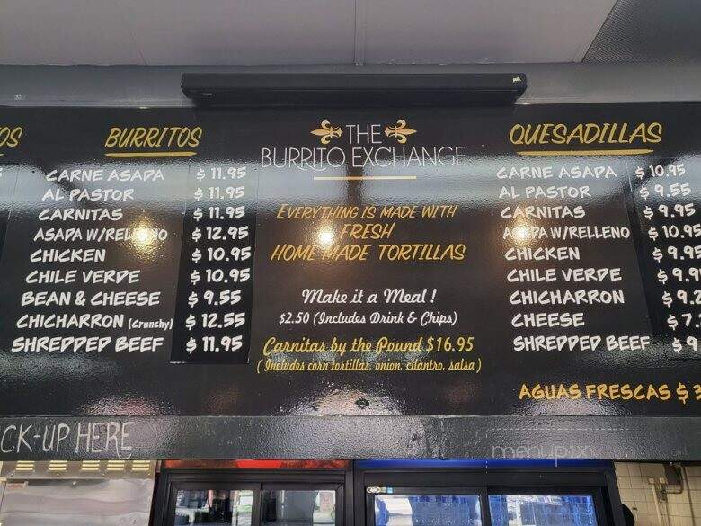 The Burrito Exchange - Pico Rivera, CA menu_pic