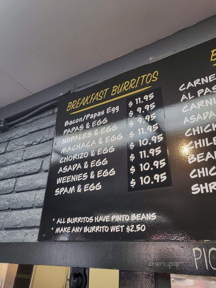 The Burrito Exchange - Pico Rivera, CA menu_pic