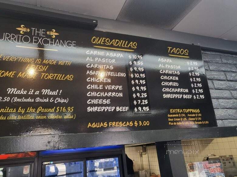 The Burrito Exchange - Pico Rivera, CA menu_pic