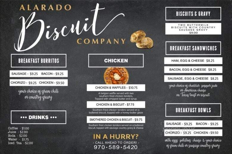 The Buttered Biscuit - Grand Junction, CO menu_pic