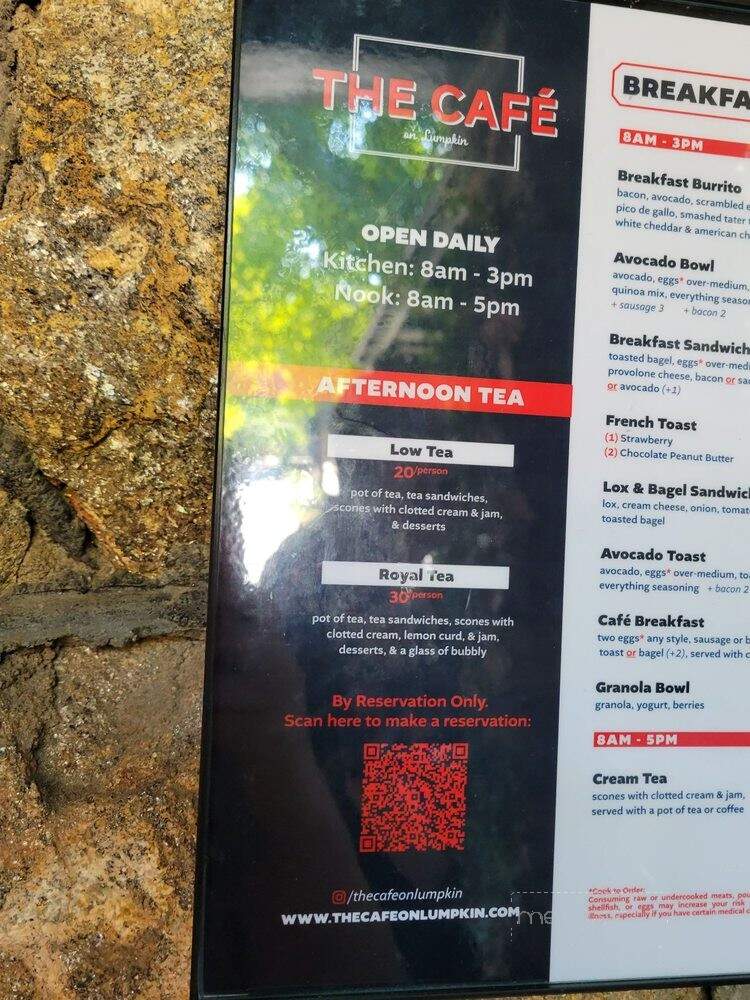 The Cafe on Lumpkin - Athens, GA menu_pic