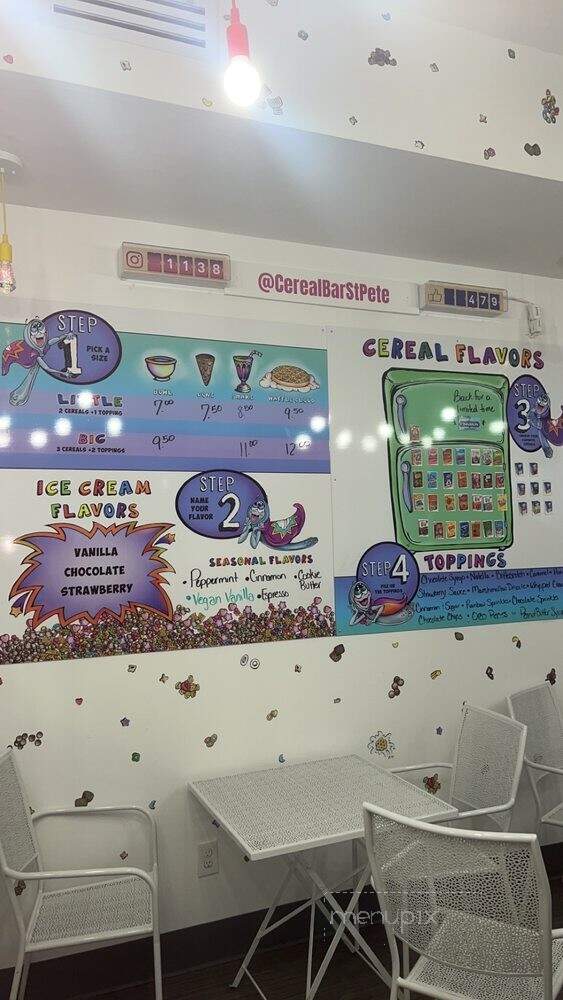 The Cereal Bar - St. Petersburg, FL menu_pic
