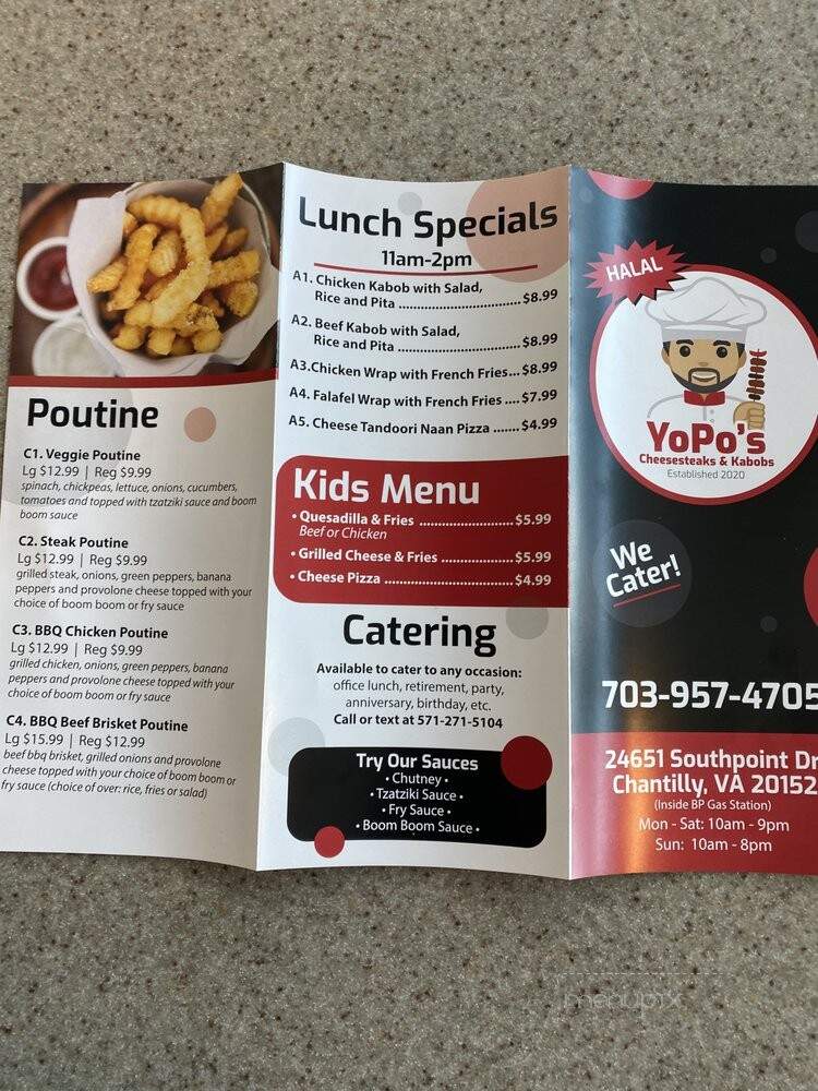 The Cheesesteak Express & Kabob Depot - Chantilly, VA menu_pic