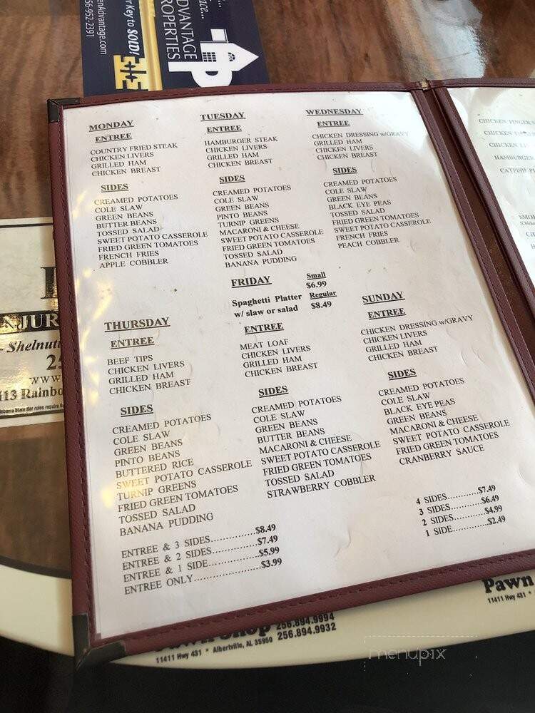 Choice Restaurant - Gadsden, AL menu_pic