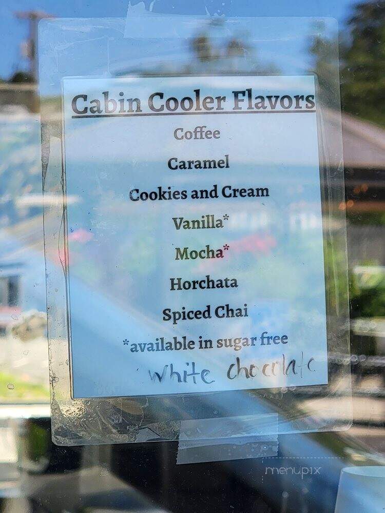 The Coffee Cabin - Manson, WA menu_pic
