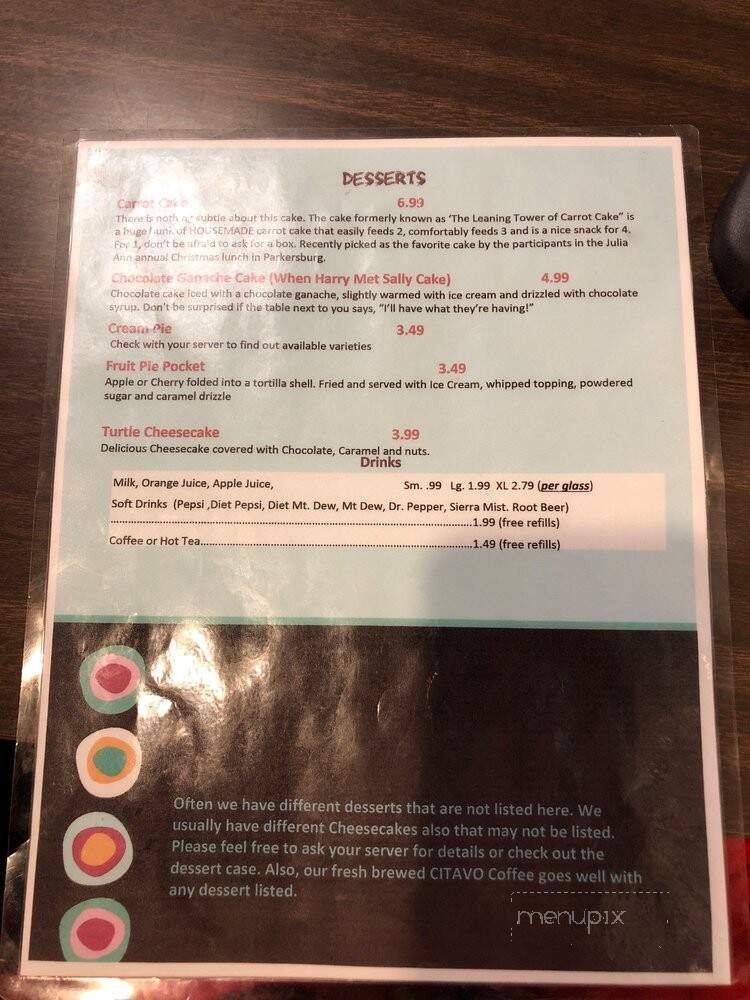 Food For Thought - Belpre, OH menu_pic