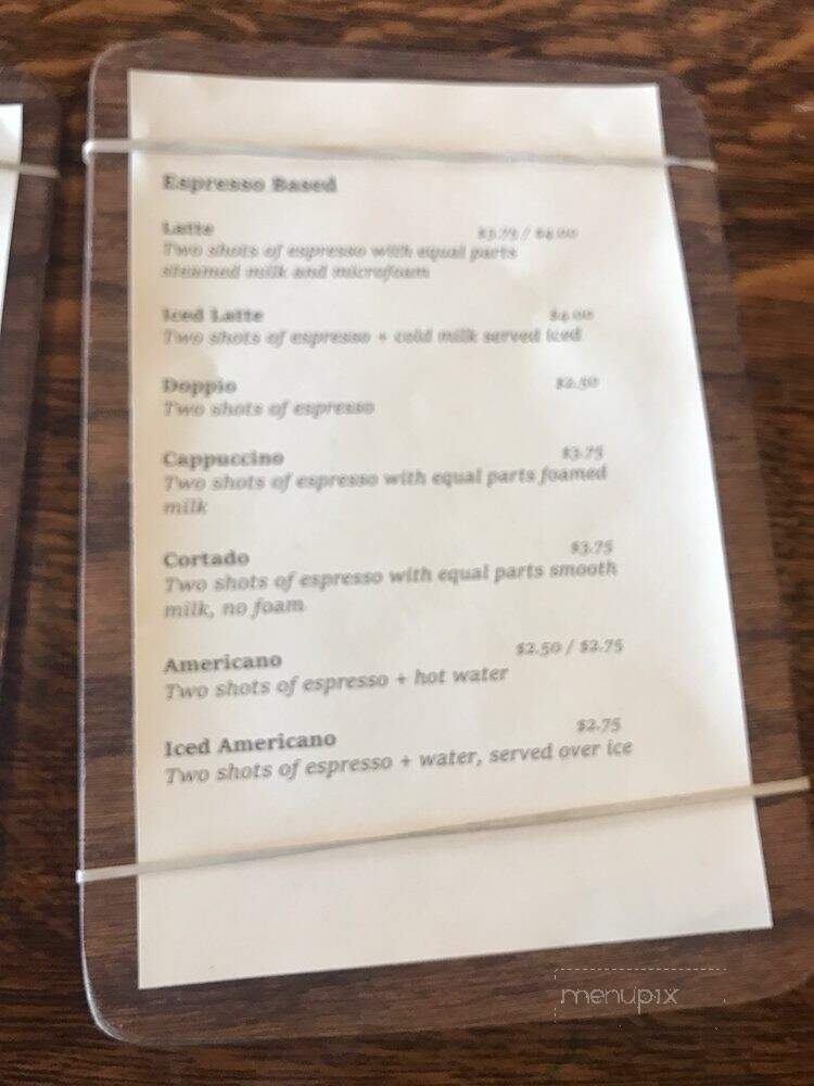 The Coffee Shop - Lubbock, TX menu_pic