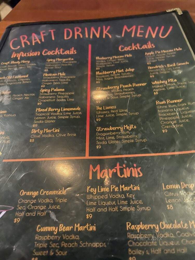 The Craft - marianna, FL menu_pic