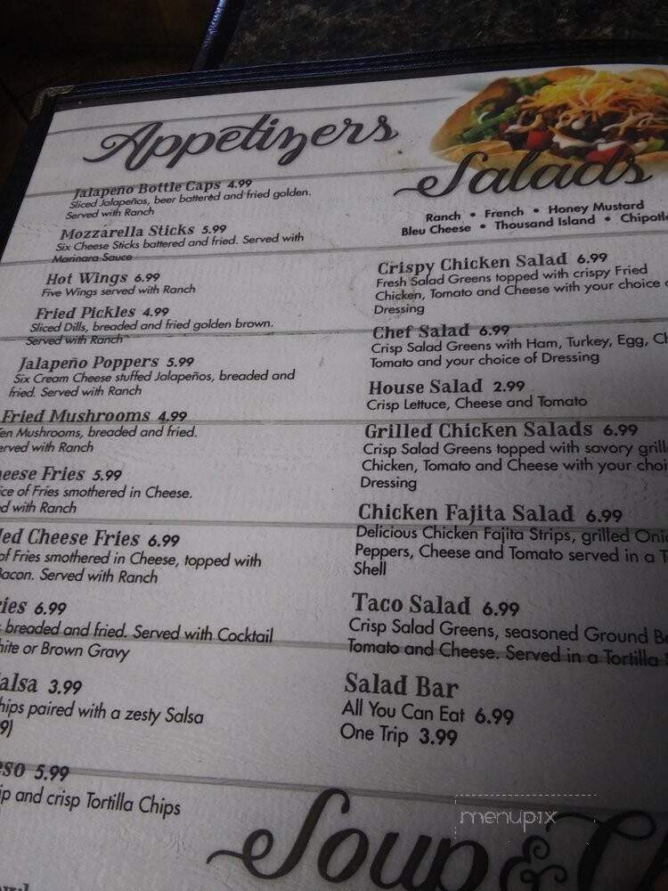 The Crooked Arrow Cafe - Seiling, OK menu_pic