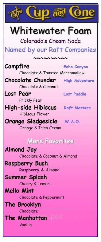 Cup and Cone - Canon City, CO menu_pic