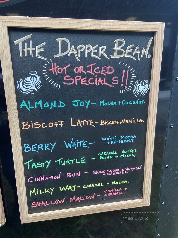The Dapper Bean - Winston Salem, NC menu_pic