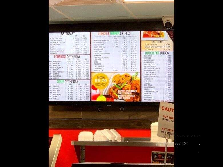 The Dutch Pot Jamaican Restaurant - Miami, FL menu_pic