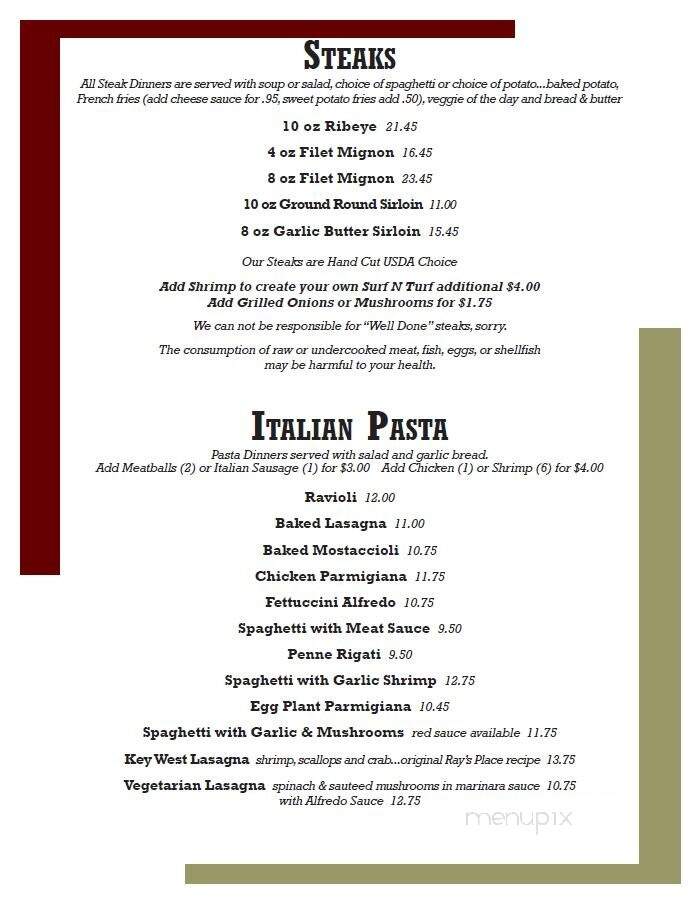 Fairview Tavern Incorporated - Springfield, IL menu_pic