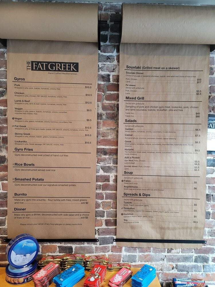 The Fat Greek - Haverhill, MA menu_pic