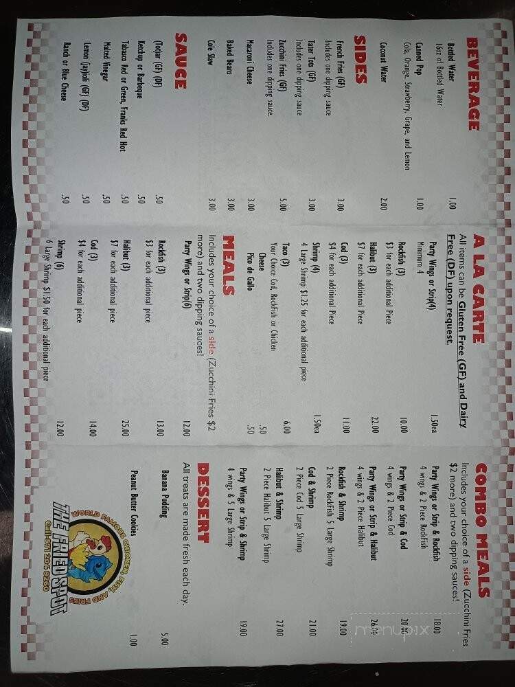 The Fried Spot - Portland, OR menu_pic
