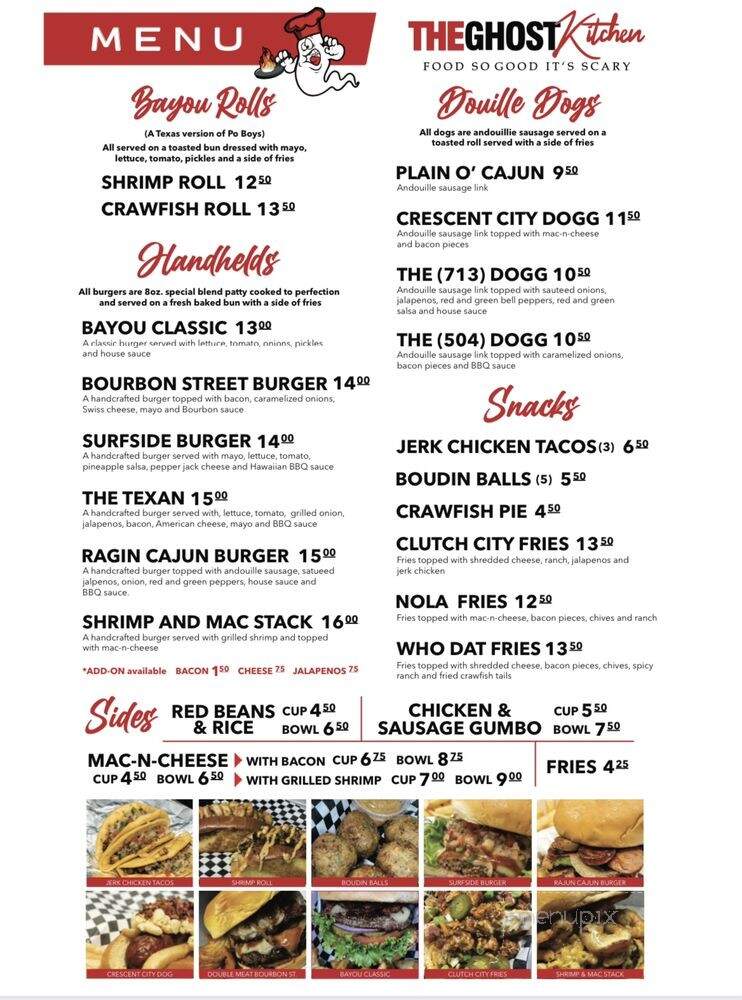 The Ghost Kitchen - Fresno, TX menu_pic