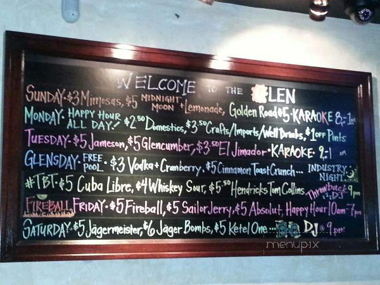 Glen - Downey, CA menu_pic