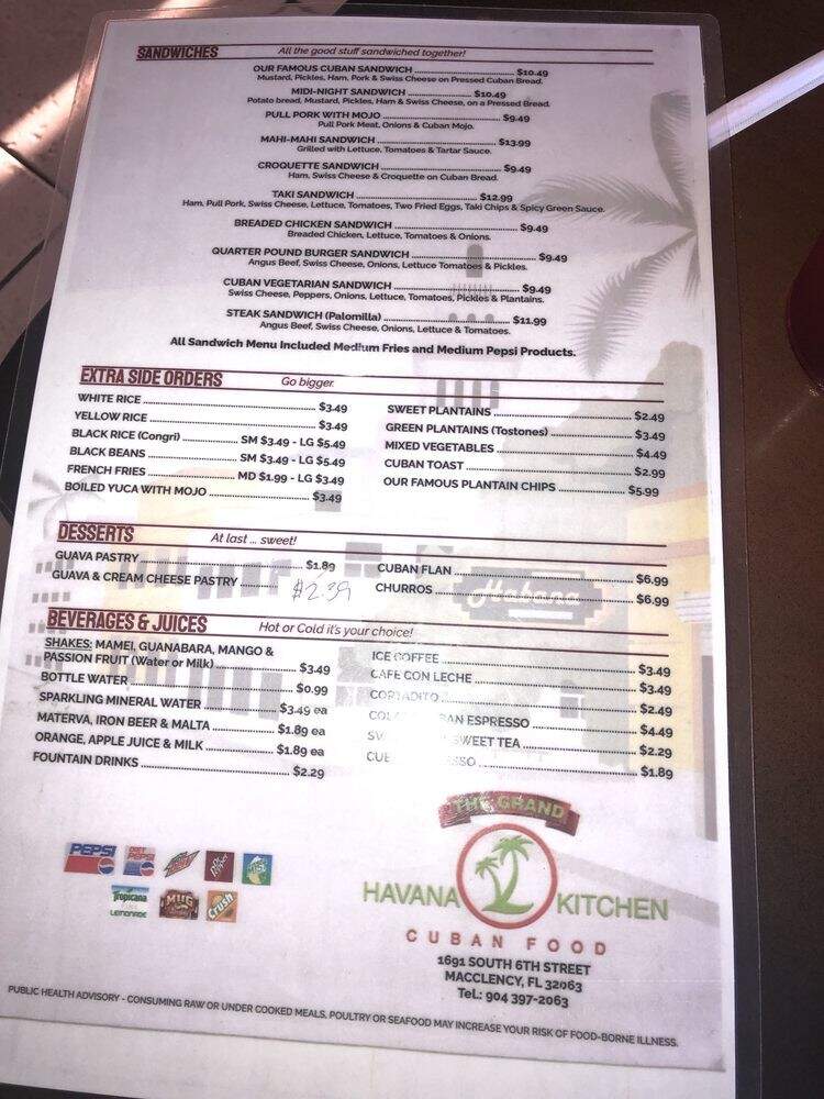 The Grand Havana Kitchen - Macclenny, FL