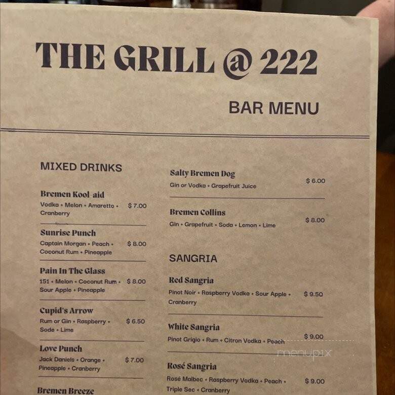 The Grill Downtown - Bremen, GA menu_pic