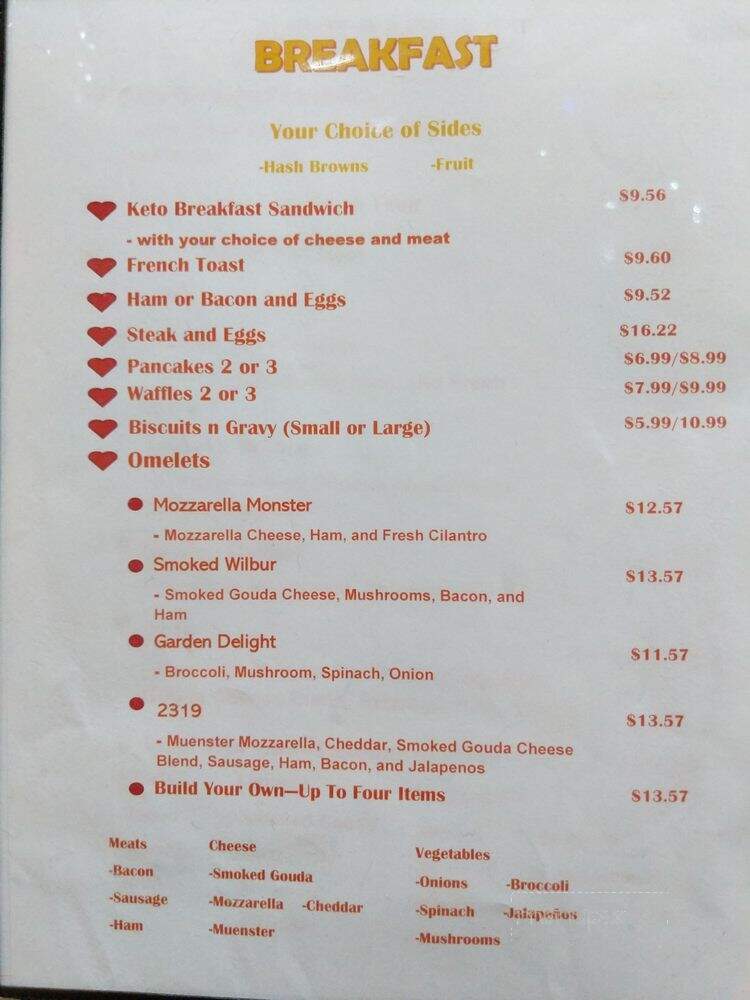 The Hillside Restaraunt - Omak, WA menu_pic