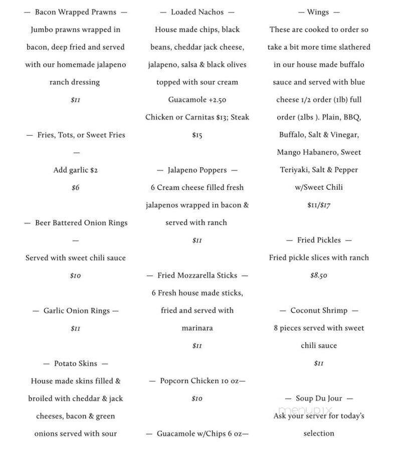 The Hop Garden - Renton, WA menu_pic