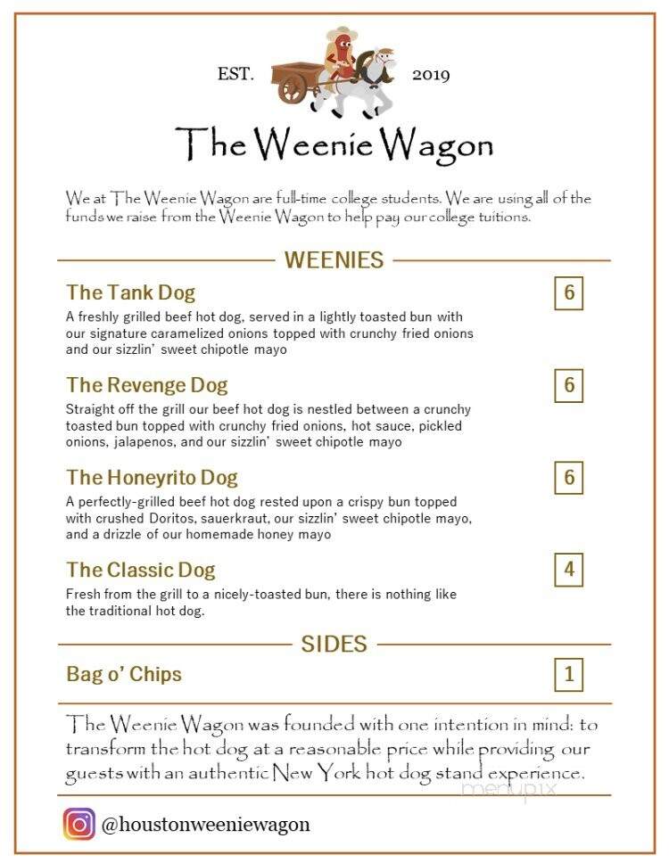 The Houston Weenie Wagon - Houston, TX menu_pic