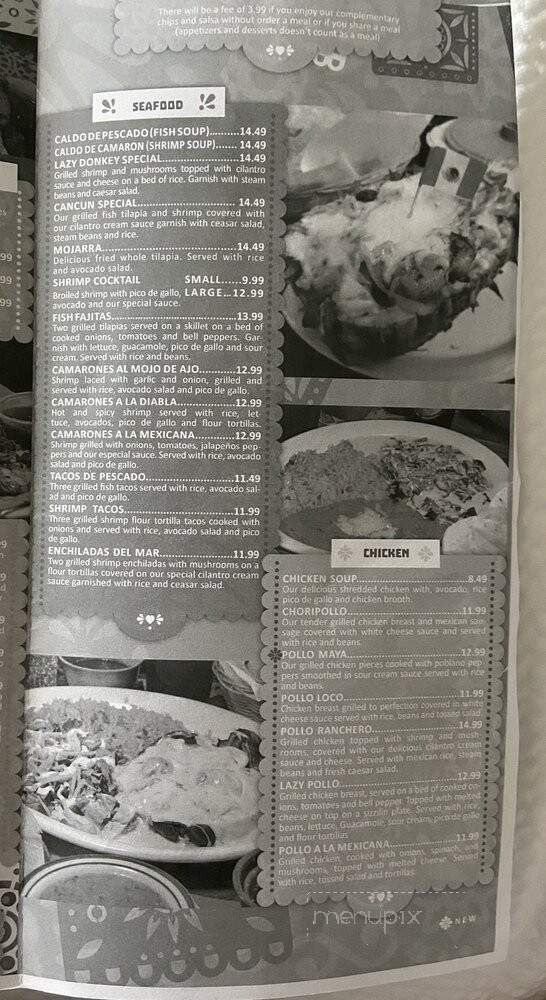 The Lazy Donkey - Oklahoma, OK menu_pic