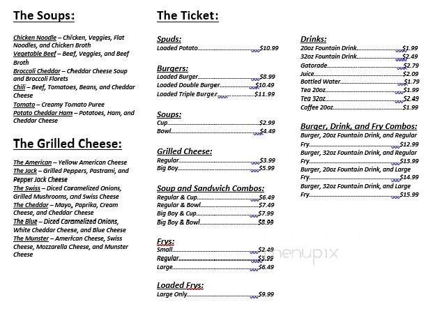 The Loaded Potato - Vienna, WV menu_pic