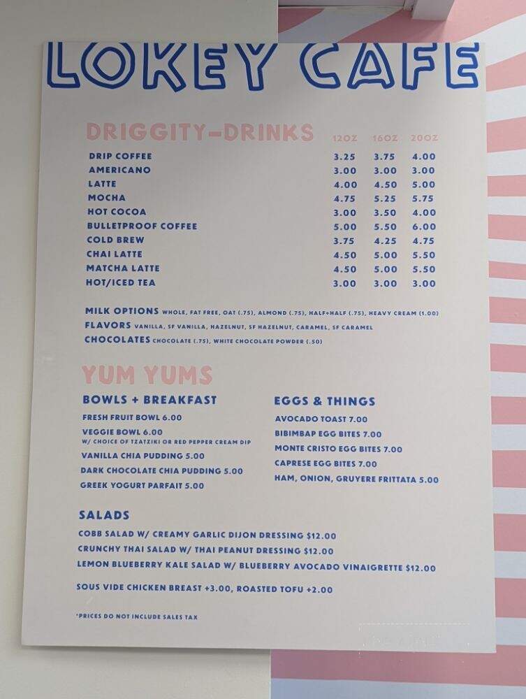 The LoKey Cafe - Spokane, WA menu_pic