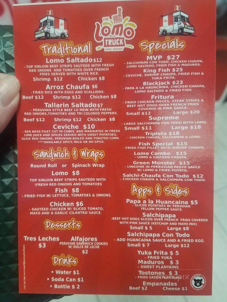 The Lomo Truck - Woodland Park, NJ menu_pic