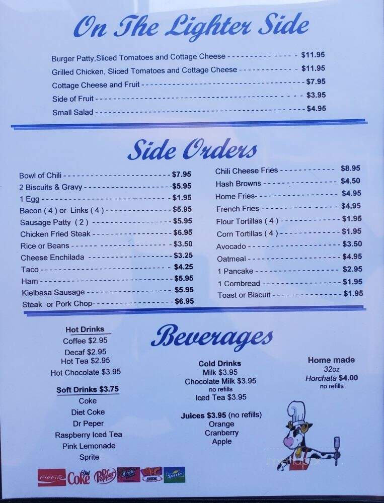 The Morning Griddle Cafe - Lancaster, CA menu_pic