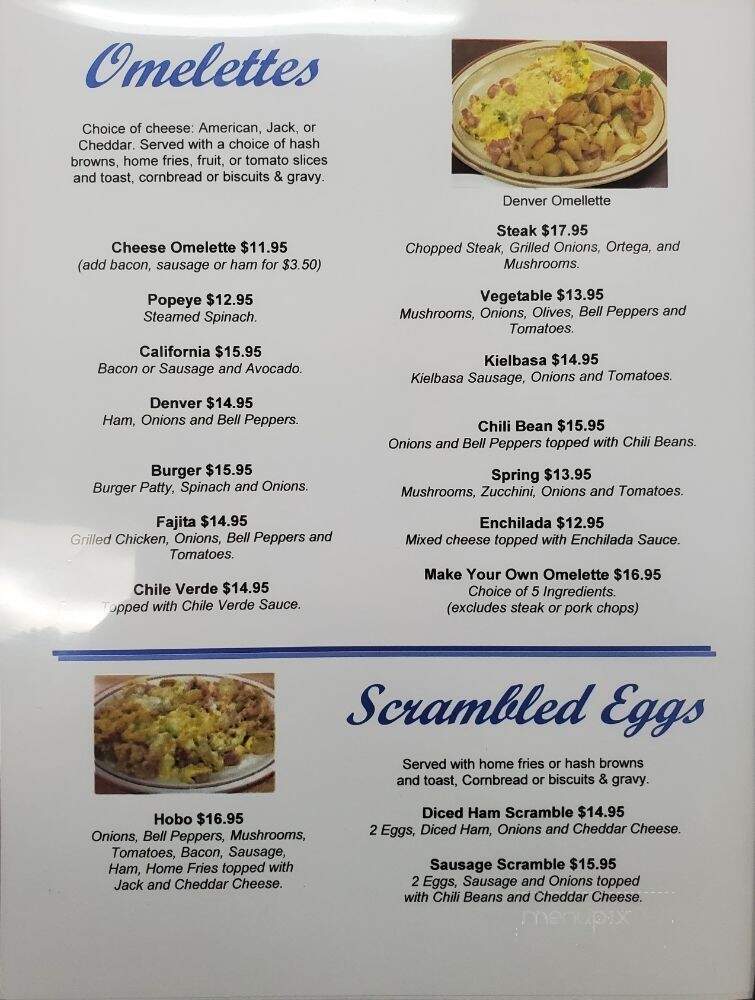 The Morning Griddle Cafe - Lancaster, CA menu_pic