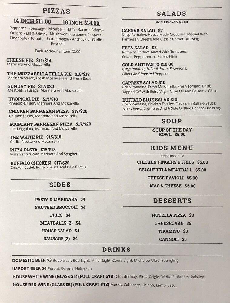 The Mozzarella Fellas - Holly Hill, FL menu_pic