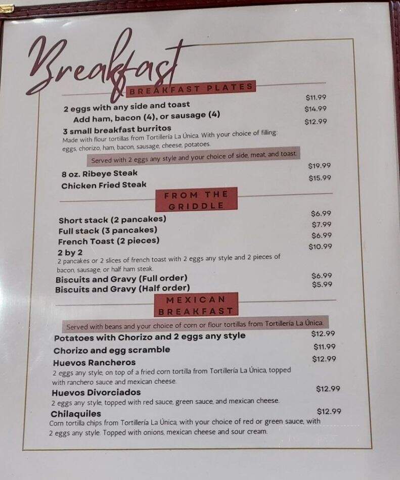 The Old Mill - Lower Lake, CA menu_pic