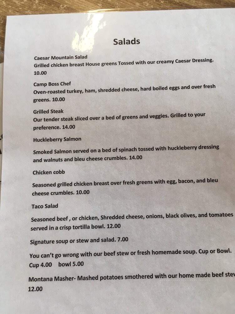 The Other Cafe - Livingston, MT menu_pic