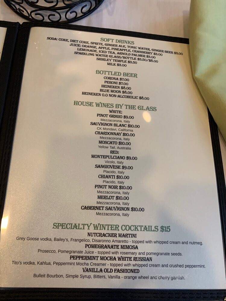 The Painted Lemon - Clifton Park, NY menu_pic