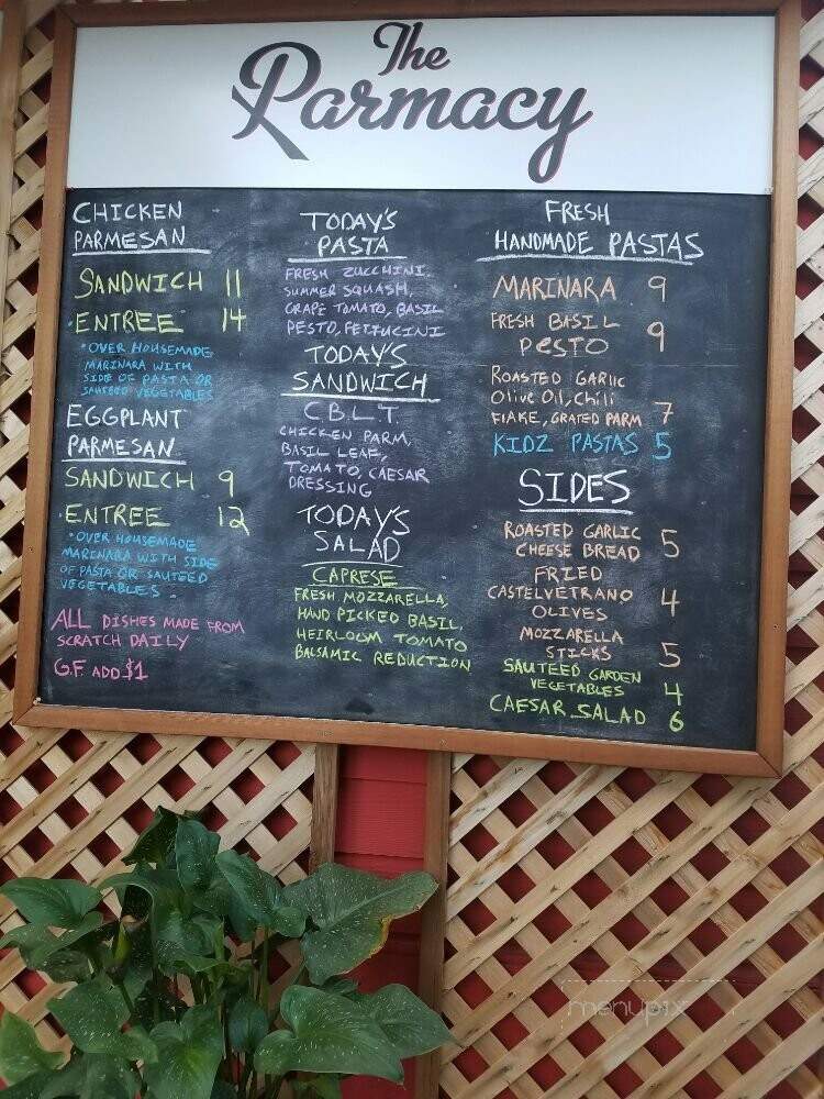 The Parmacy - Portland, OR menu_pic