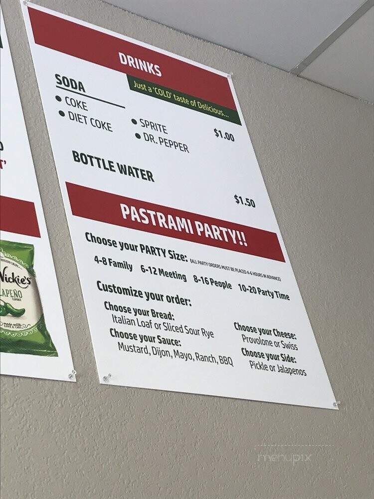 The Pastrami Shop - Rocklin, CA menu_pic