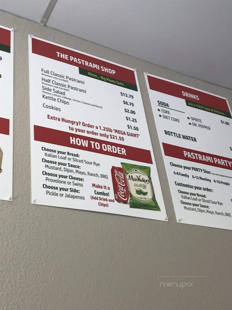 The Pastrami Shop - Rocklin, CA menu_pic