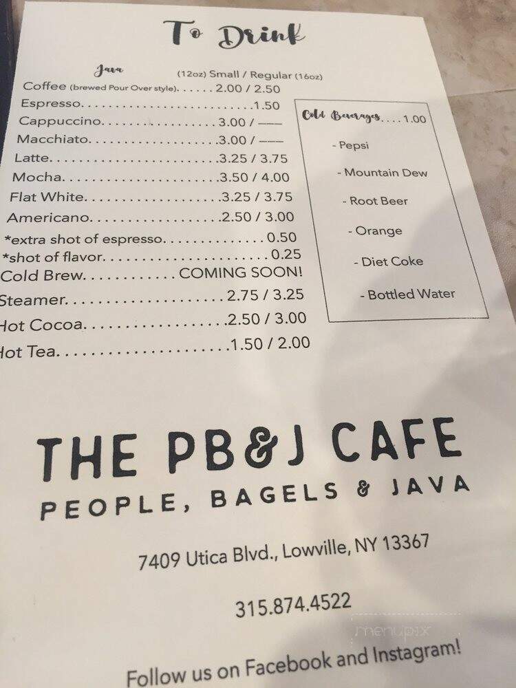 The PB & J Cafe - Lowville, NY