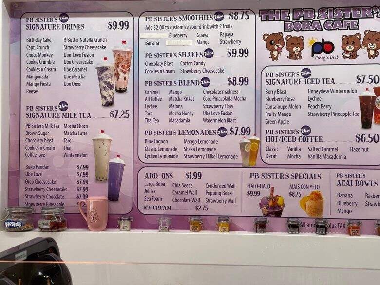 The PB sister's - Mililani, HI menu_pic