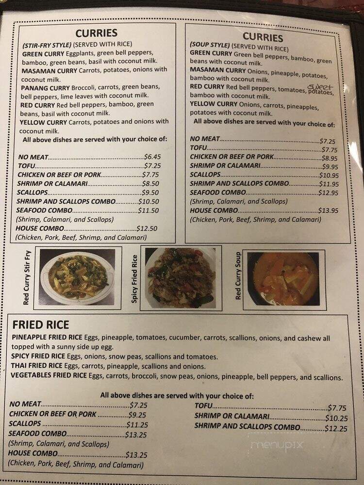 Tia's Asian Restaurant - Hickory, NC menu_pic
